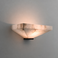 Lampe murale LED en albâtre de luxe italienne, créant une ambiance de couloir/allée dans le salon, la chambre et l'escalier.