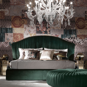 <span class=keywords><strong>Italia</strong></span> diseña nuevo modelo de muebles de dormitorio modernos hechos de cuero marco de madera maciza cuero cama doble tamaño Queen