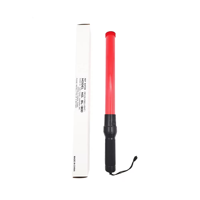 Usine directe PVC 54CM multifonction batterie Rechargeable Portable LED avertissement lampe de poche bâton de circulation pour le contrôle de la sécurité routière