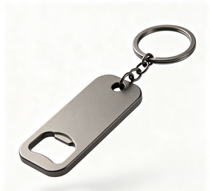 Custom Stainless Steel Bottle Opener Keychain Metal <b>Key</b> <b>Ring</b> <b>Engraved</b> Promotional Gift - Product Image 3
