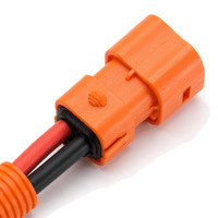 Câble de stockage d'énergie OEM personnalisé, prise rapide orange vers borne annulaire pour système de stockage de batterie ESS portable, vente en gros
