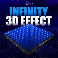 TSINYE LED Dance Floor Bühnen lichter für Disco Nachtclub 48 leds Gehärtetes Glas Infinity Mirror Panel 3D-Effekt LED Dance Floor