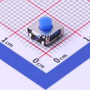 TS-1047-A3B3-D2 Tactile Switch SMD Switch Single Pole Single Throw Round Button 2.5N Vertical Mount - Product Image 1