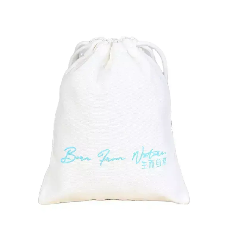 Eco Custom Food Grade Cotton Drawstring Bags Canvas Mobile Phone bags Cotton Jewelry Bag With Logo For Jewelry Packing