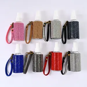 jinfan for portable full drill sterilized holster hand sanitizer bottle key chain perfume bag pendant