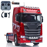 Camion tracteur RC KABOLITE 770S 100 1/14 4X2 avec châssis en métal, transmission à 2 vitesses, radiocommande FlySky, son et lumière K770S