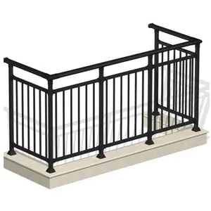 室外楼梯设计露台甲板铝阳台栏杆价格阳台铝栏杆