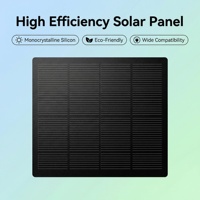 Panneau solaire monocristallin mini PET laminé personnalisé DIY 1,0W 6V demi-cellule avec 22% d'efficacité pour chargeur de batterie extérieur