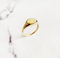 Bague signet ovale en acier inoxydable Inspire pour Chevalier, bague signet personnalisée, bijoux unisexe, cadeau