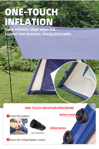 JSJM Tienda de campaña de lona portátil, segura y divertida, <span class=keywords><strong>para</strong></span> exteriores, de verano, con un dormitorio, 210x210x150cm, plegable, <span class=keywords><strong>para</strong></span> niños, ¡la más vendida! - Product Image 3