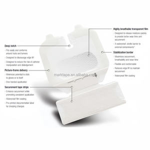 3M 1685 Tegaderm I.V. Penghias 3m produk keamanan, pita perekat berlapis pola jendela transparan pelapis - Product Image 3