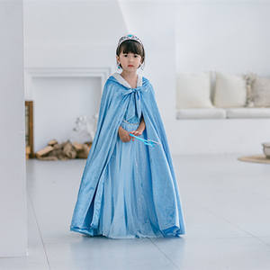 <span class=keywords><strong>Cape</strong></span> longue en velours pour enfants, <span class=keywords><strong>reine</strong></span> <span class=keywords><strong>des</strong></span> <span class=keywords><strong>neiges</strong></span> Anna, pour Noël, <span class=keywords><strong>cape</strong></span> de princesse de longueur au sol, vente en gros - Product Image 2