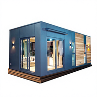 Nouvelle villa intégrée, maison mobile étoilée, espace de séjour panoramique assemblé, capsule modulaire en alliage d'aluminium, salle d'activités