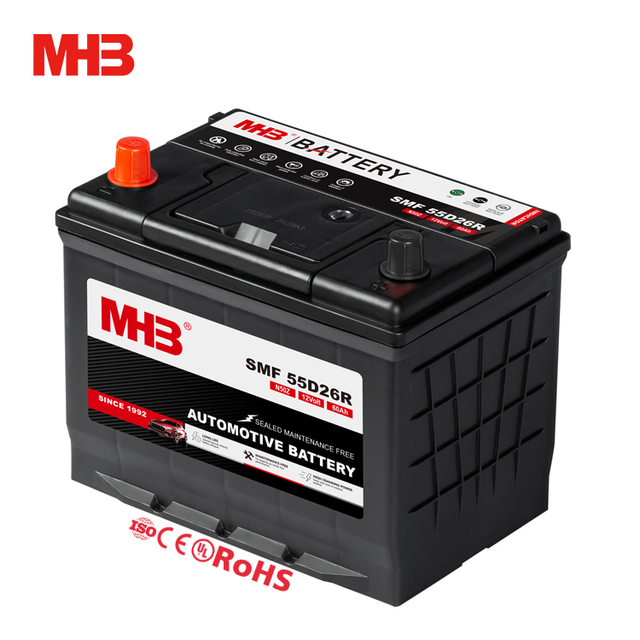 Mhb 55D26R (N50Z) Good Warranty Service Japanese Jis Cars/Vehicle 500/600Cca 60Ah Automotive Battery for Large Trucks