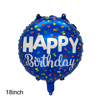 Nouvel ensemble de ballons en aluminium bleus pour Noël et anniversaire, 5 pièces, avec bannière, pour fête de fin d'année des enfants, décoration d'ambiance recyclable