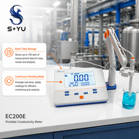 Testeur de conductivité TDS portable SYU EC200E avec stockage de données de base, lecteur EC, ATC, lecture continue, pour la qualité de l'eau des petites entreprises
