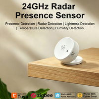 Sensor de Presencia Humana Zigbee 24G MmWave, Detector de Movimiento por Radar de Microondas, Hogar Inteligente, Funciona con Zigbee2MQTT, Aplicación TUYA