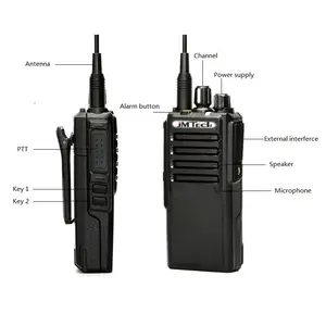 Transmissor fm 25w de longo alcance, profissional, alta potência, uhf, walkie talkie, rádio com scanner JM-2501