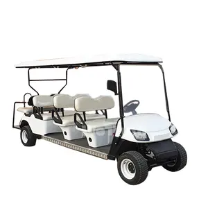 WeTruth China Golfbuggy weiß 6+2 Sitze Golfwagen Lithium-Batterie 8-Sitzer Farbe Logo individuell