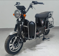Scooter électrique pour adultes avec frein à disque avant et moyeu arrière et 4 amortisseurs arrière à ressorts, vélo électrique de ville pour le transport de charges