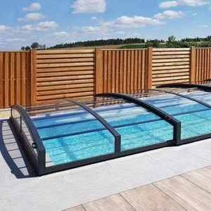 Terraza acristalada con marco <span class=keywords><strong>de</strong></span> aleación <span class=keywords><strong>de</strong></span> aluminio y vidrio templado, hecha a medida para villas con <span class=keywords><strong>aislamiento</strong></span> térmico y acústico. - Product Image 1