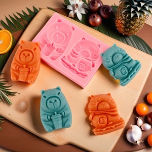 Bear Series Silicone Mold For Cake Chocolate Keychain Refrigerator Magnet DIY Craft Animal Shape - Product Image 1