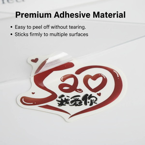 520 I Love You Heart Shaped Stickers Waterproof Strong Adhesive Valentine's Day Decorative <b>Labels</b> for <b>Gift</b> Packaging - Product Image 2