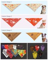 Bandana pour chien personnalisée en coton biologique pur, ultra doux, respirant, hypoallergénique, pour peaux sensibles, forme triangulaire