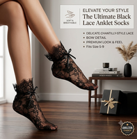 Chaussettes Sexy fines noires en dentelle florale pour femmes, en Tulle Transparent