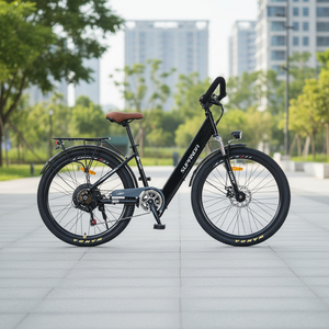 Bicicleta Eléctrica Trek Directamente de Fábrica, 26 Pulgadas, Urbana, de Ocio, 48V 400W, Manillar Tipo Mariposa, para Viajes y Desplazamientos Urbanos - Product Image 6