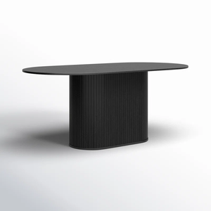 Bien tavolo <span class=keywords><strong>da</strong></span> <span class=keywords><strong>pranzo</strong></span> allungabile in legno nero con Design moderno spazioso tavolo rotondo per <span class=keywords><strong>cucina</strong></span> <span class=keywords><strong>sala</strong></span> <span class=keywords><strong>da</strong></span> <span class=keywords><strong>pranzo</strong></span> <span class=keywords><strong>e</strong></span> mobili per la casa - Product Image 3