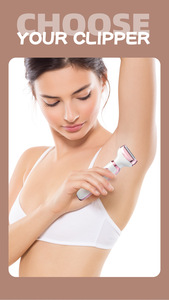 Rasoir et <span class=keywords><strong>épilateur</strong></span> multifonction rechargeable 4-en-1 pour <span class=keywords><strong>femme</strong></span>, pince à épiler électrique pour sourcils, rasoir à ressort, lavable, ABS - Product Image 5