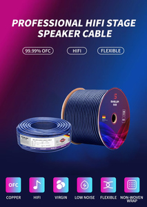 전문 하이파이 무대 스피커 케이블 2x1.5mm ² OFC 구리 2 코어 1.5mm 알루미늄 포일 차폐 100M 길이 통신 케이블 - Product Image 2