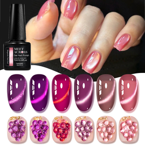 <span class=keywords><strong>Vernis</strong></span> gel UV <span class=keywords><strong>semi</strong></span>-<span class=keywords><strong>permanent</strong></span> MEET ACROSS de 7ml, <span class=keywords><strong>vernis</strong></span> <span class=keywords><strong>à</strong></span> ongles magnétique en gel pour Nail Art Grape Purple Cat - Product Image 1