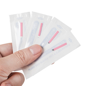 Wholesale Price 0.15mm <strong>Pink</strong> Embroidery Eyebrow Tattoo Handmade <strong>Needle</strong> Blades - Product Image 4
