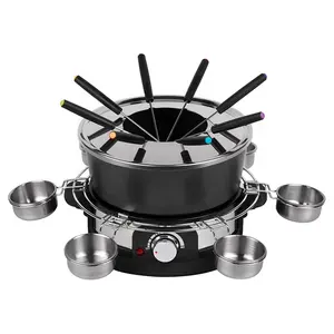 1300W Elektrische Multifunctionele Chocolade Warme Pot Kaas Smelter Fondue Set