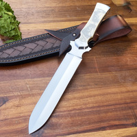 Couteau de survie tactique en acier inoxydable de haute qualité avec couteau de poche épée divine OEM bricolage personnalisable pour usage industriel