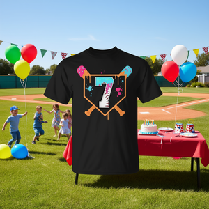 T-shirt Baseball 7th Birthday Ice Cream Drip per bambino di 7 anni - Product Image 3