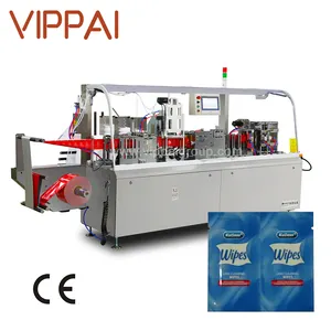 2023 VIPPAI Sellado de cuatro lados Gafas individuales Limpieza de toallitas húmedas Máquina de fabricación Precio de maquinaria en India