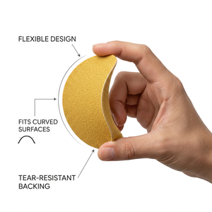 Disque de ponçage auto-agrippant 3 pouces 75 mm en oxyde d'aluminium anti-colmatage pour <span class=keywords><strong>ponceuse</strong></span> de précision et travail du bois - Product Image 3