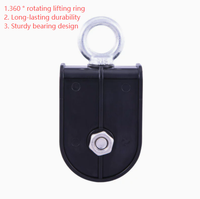 Set Lengkap Katrol Tali Aluminium Alloy dengan Braket Senyap, Diameter Lubang dan Pitch 75mm untuk Peralatan Kebugaran Rumah/Gym