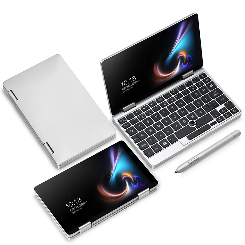 One Netbook One Mix 1S Yoga Pocket Laptop 7インチIPS 1920*1200 Intel Celeron 3965Y Gamepad Game Player Win 10 8GB RAM 128GB SSD