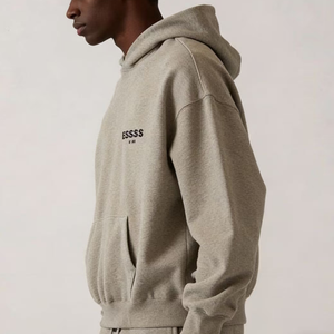 Sudadera con capucha de invierno para hombre Fear Tops de primera calidad, 100% algodón, peso pesado 340g, oversize, con bolsillo sólido, antiarrugas - Product Image 1