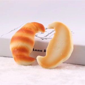 11cm PU Foam Big Croissant Squishy Toy High Density Slow <b>Rebound</b> Food Model Key Chain Bag Pendant Scented Boys Unisex - Product Image 2
