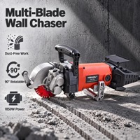 Machine à rainurer industrielle multi-lames à brosse 1850W pour découpe et rainurage mural - Prix de gros