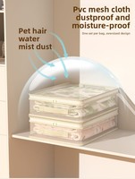 Sacs de rangement transparents pour draps, vêtements et couvertures – Boîte de rangement étanche pour literie sous le lit, sac de rangement transparent pour tiroir