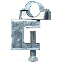 Support de fixation pour tuyau unique en acier inoxydable finition zinc, personnalisable, directement de l'usine, grande quantité, excellent