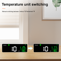 Monitor Detektor Serbuk Sari dengan Penyimpanan Data, Baterai Isi Ulang, Sensor Suhu dan Kelembapan, Penguji Alergi dan Lingkungan