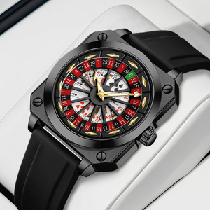 Va Va Voom 2971 Cambling Tấm Đồng Hồ Nam Chạy Bánh Xe Băng Chuyền Poker Cá Tính Cross-Biên Giới Không Thấm Nước Thạch Anh Đồng Hồ - Product Image 2