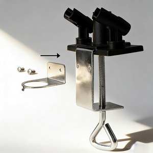 LinhaivetA Support de bureau multifonctionnel <span class=keywords><strong>pour</strong></span> aérographe, capacité de 4 aérographes, <span class=keywords><strong>pour</strong></span> maquettes - Product Image 5